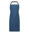 BR504 Brand Lab Denim Adjustable Bib Pocket Apron BLUE DENIM colour image